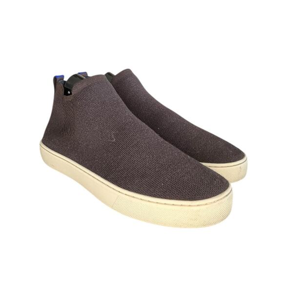 Rothy’s The Chelsea Sneaker Boot Brown Knit High Ankle Pull On Womens Size 10 - Picture 3 of 6
